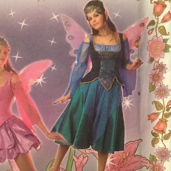 Simplicity Fairy Costume - 2857-6-8-10-12 fairy with wings-Halloween costume - Picture 5 of 5